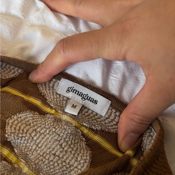 Designer Brown and Yellow Two-Piece Set - Picture 9 of 9